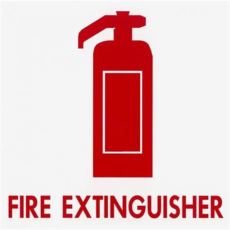 sticker vinyl fire extinguisher   cm