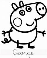 Peppa Pig George Coloring Pages Family Colouring Sheets Choose Board Printable Kids Birthday Color sketch template