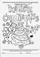 Christmas Competition Colouring Beachmere Carols Community November Starts 1st sketch template