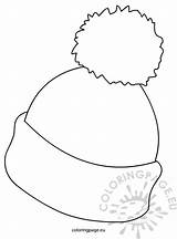Hat Winter Coloring Template Pages Snow Templates Hats Outline Preschool Craft Crafts Pattern Snowman Christmas Kids Invierno Printable Felt Mittens sketch template