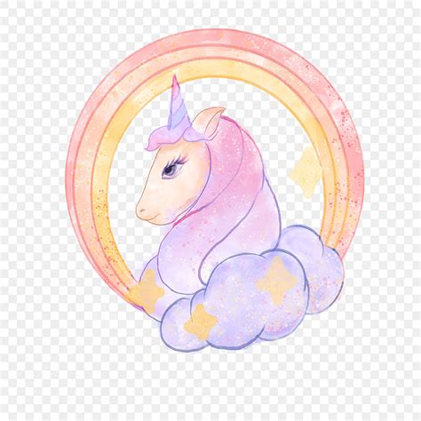 rainbow unicorn png transparent purple watercolor rainbow unicorn
