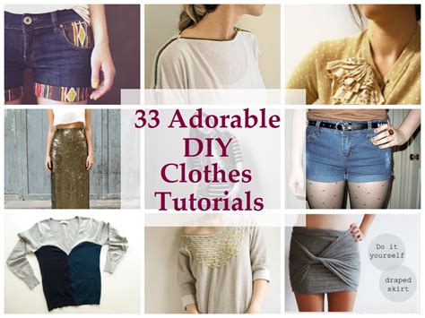 adorable diy clothes tutorials