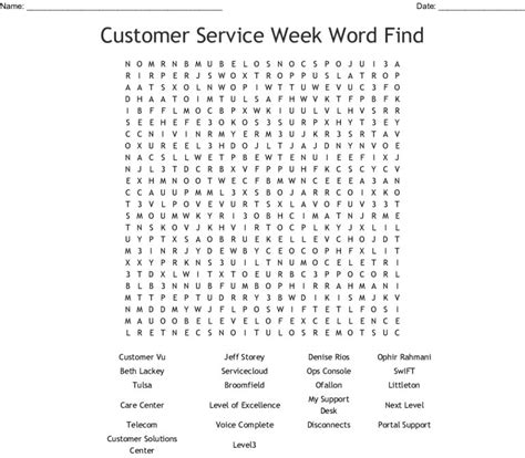 customer service week word find word search wordmint word search