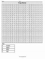 Number Color Coloring Mario Numbers Frog Tanooki Printable Squares Pages Worksheets Princess Printables Squared Maths Pixels Leia Sheets Cartoon Character sketch template