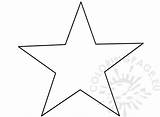 Star Point Template Five Printable Pattern 4th July Coloring Size Coloringpage Eu sketch template