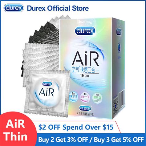 Durex Condoms Ultra Thin Natural Latex Rubber Sex Products Cock Penis