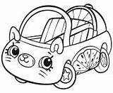 Shopkins Coloring Pages Cars Cutie Printable Print sketch template