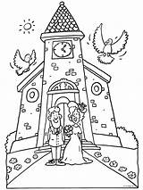 Trouwen Huwelijk Bruiloft Bruidspaar Getrouwd Trouwdag Trouw Bruid Bruidegom Bladzijden Verloving Kinderhoek Kleurt Graag Iedereen Knutselen Downloaden Uitprinten sketch template