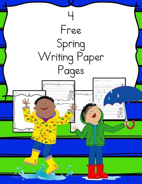 spring writing paper homeschool printables