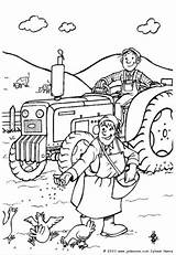 Agricultura Agricultor Trator Homem sketch template