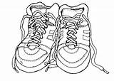 Shoes Coloring Pages Shoe Clipart Tennis Nike Outline Old Running Pair Printable Kids Gym Class Clip Drawing Dance Print Cliparts sketch template