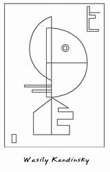 Kandinsky Wassily Cuadros Pintar Ecole Mondrian sketch template