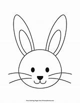 Head Rabbit Bunny Easter Drawing Coloring Simple Outline Hase Pages Printable Primarygames Colouring Face Color Clipart Template Von Malvorlage Kids sketch template