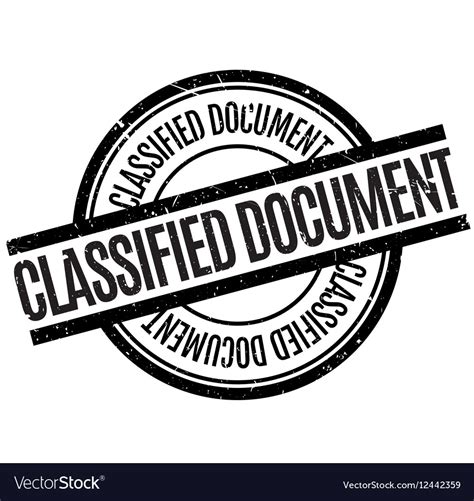classified document rubber stamp royalty  vector image