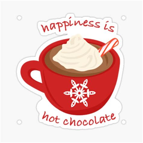hot chocolate stickers redbubble