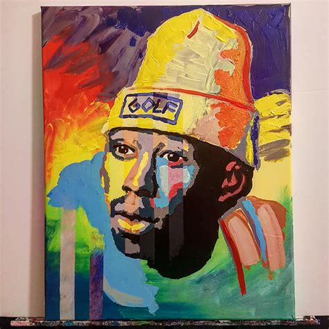 tyler  creator acrylic  canvas  hiphopimages