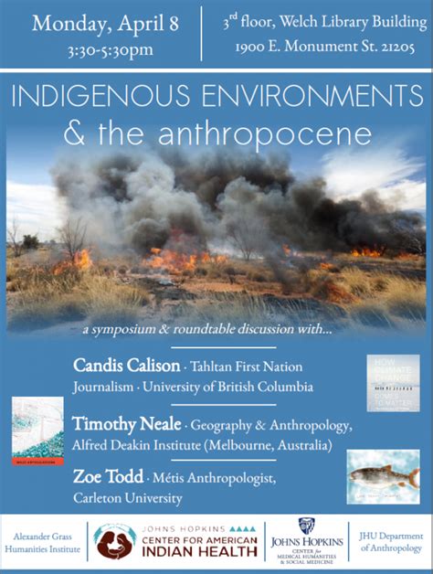 indigenous environments  anthropocene department   history