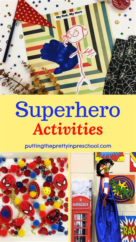 superhero activities putting  pretty  preschool putting