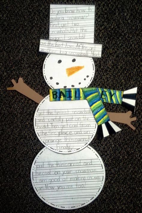 sailing  st grade writing snowman writing winter writing