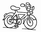 Bicicleta Bici Bocina Buzina Clacson Colorare Pintar Medios Bike Dibuixos Disegno Amb Acolore Veicoli Bicicletes Biciclette Ciclismo Bicicletas Mitjans Bordados sketch template