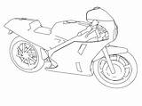 Bonneville Triumph sketch template