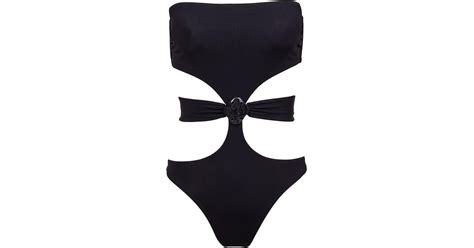 Vix Kim Cut Out One Piece Swimsuit In Blue Lyst