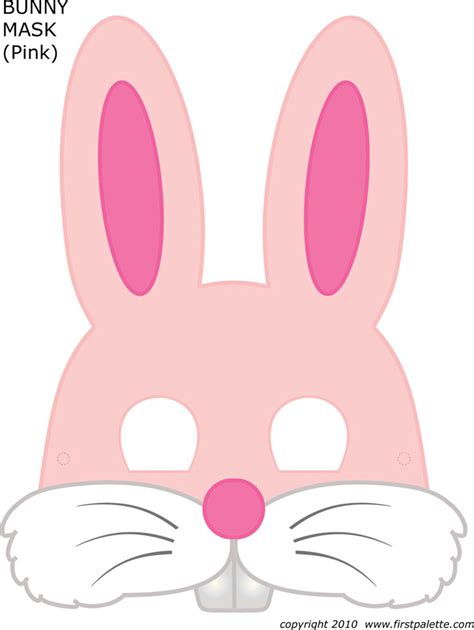 bunny face template  printable printable templates