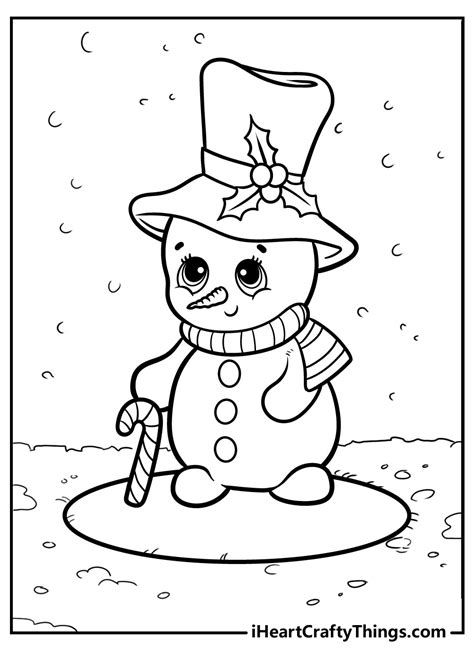snowman coloring pages updated