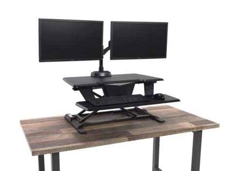 varidesk electric pro   standing desk converter review gostanding