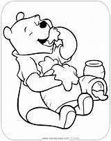 Pooh Honey Winnie Disneyclips sketch template