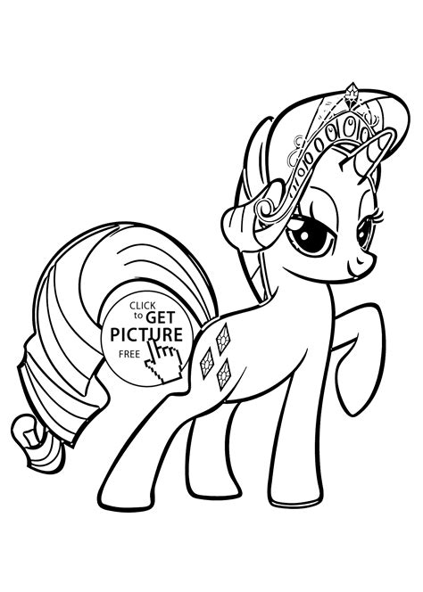 rarity   pony coloring pages coloring home