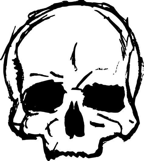 skull drawing clipart drawing art skull transparent clip art images   finder