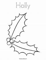 Coloring Pages Holly Christmas Printable Noodle Twisty Print Kids December Outline Twistynoodle Built California Usa Popular sketch template