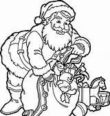 Colouring Christmas Father Library Clipart sketch template