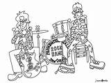 Band Coloring Rock Pages Drawing Rockband Template Bands Colouring Printable Music Color Drum Kiss Atkinson Flowers Project Getdrawings Getcolorings sketch template