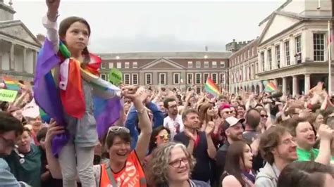 Ireland Same Sex Marriage Supporters Celebrate Referendum Result In