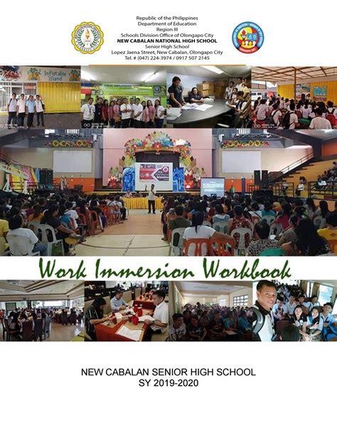 work immersion  essential learning competencies senior high vrogue
