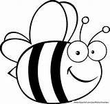 Bee Coloring Pages Printable Animals Kb Drawings sketch template