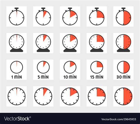 time duration royalty  vector image vectorstock
