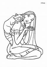 Pocahontas Ausmalen Hellokids Ausmalbild Miko Pintar Imprima sketch template