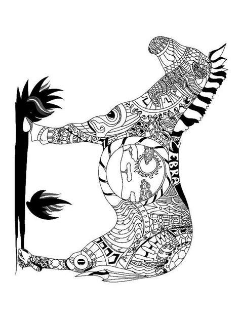 zentangle zebra coloring pages coloring pages