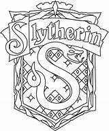 Crest Hogwarts Gryffindor Potter Harry Coloring Drawing Getdrawings sketch template
