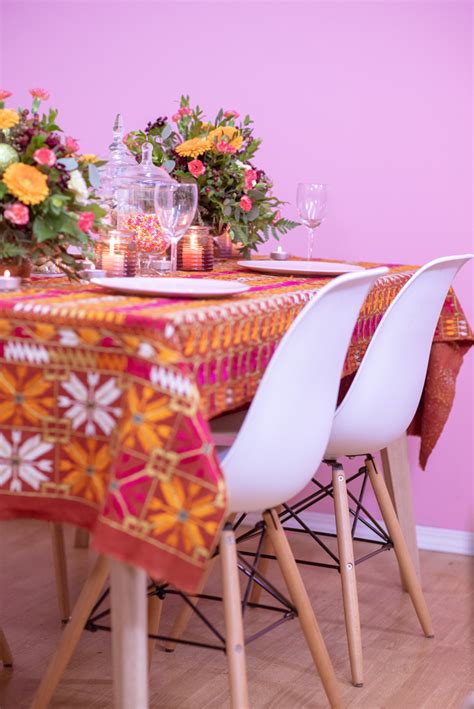 easy lohri table decorations step  step pink chai living