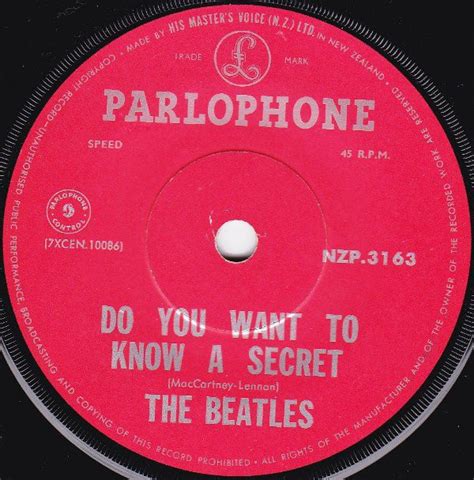 the beatles do you want to know a secret 1964 vinyl