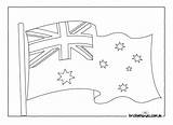 Colouring Coloring Australia Pages Melbourne Flag Australian Brisbane Anzac Kids Bk Designlooter 91kb 1879 sketch template
