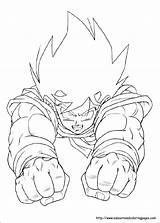 Trunks Goku Saiyan Getcolorings Getdrawings sketch template