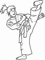 Karate Ausmalen Martial Cascais Kid Sheets Kinderecke Geri Yoko sketch template