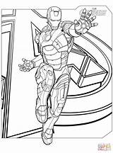 Coloring Avengers Iron Man Pages Printable Paper Superhero sketch template