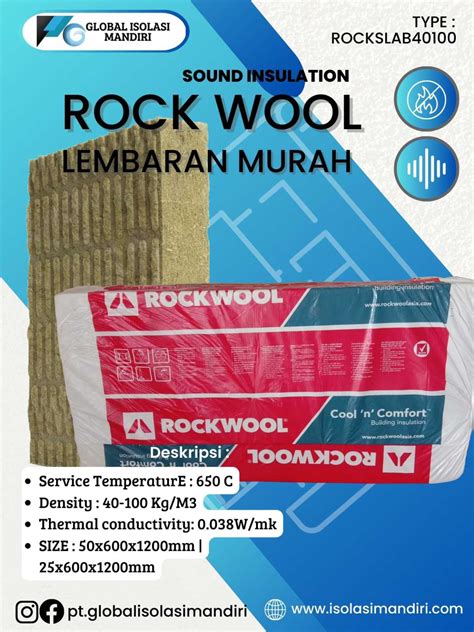 ukuran rockwool slab harga terbaru