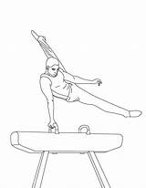 Gymnastic Gymnastics Balance Nim sketch template
